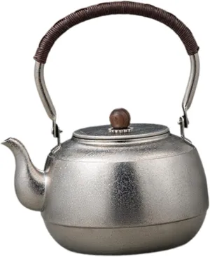 Yajuyi Camping Kettle Titanium Water Pot for Boiling Water, Drinkware Tea Pot Tea Kettle for Climbing Camping Traveling Fishing