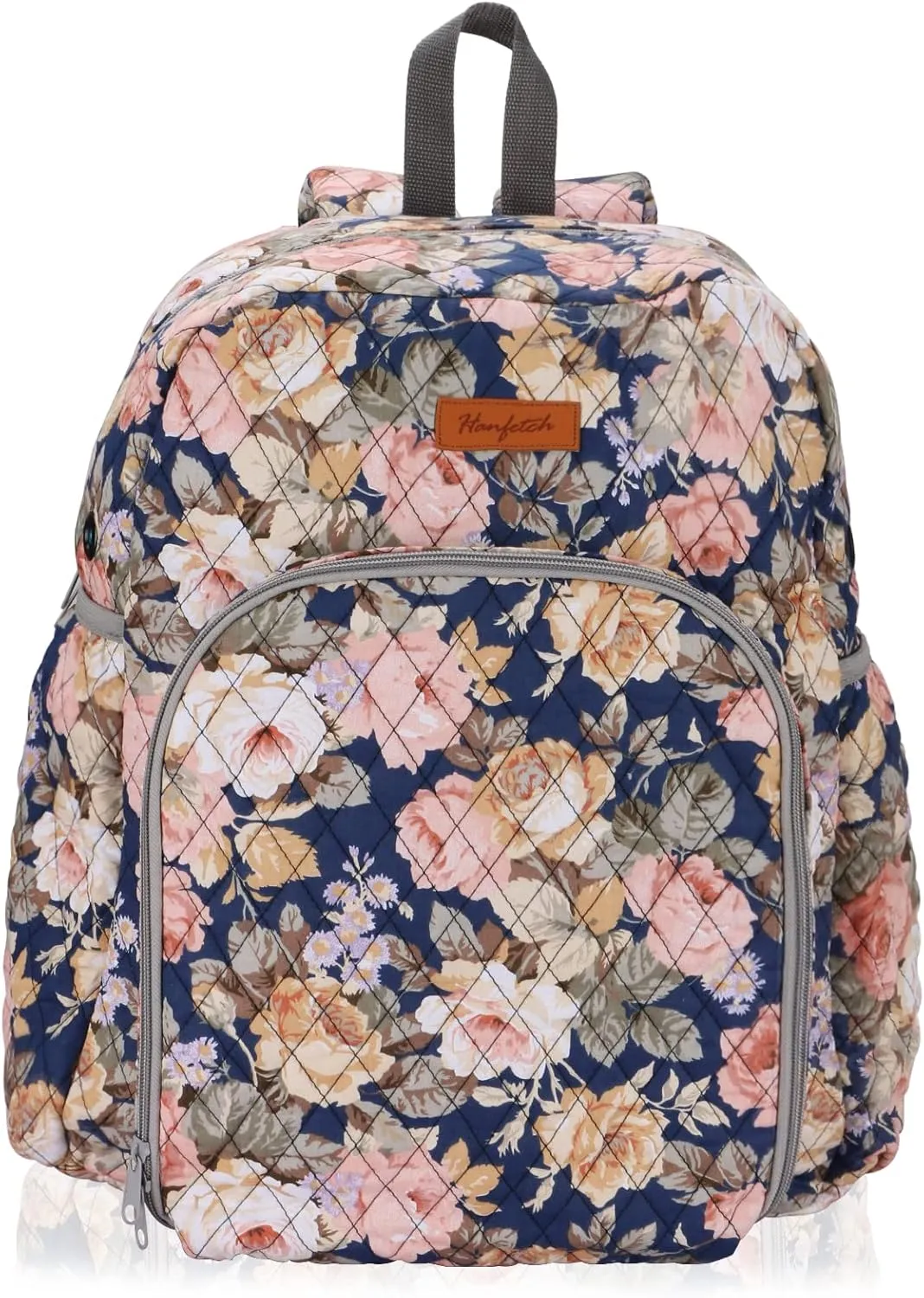 Yarn Storage Organizer Knitting Bag Backpack Large size with Grommets Portable Crochet Bag Yarn Keeper for Yarn Skeins， Crochet Hooks, Knitting Needles and Other Accessories (Peony)