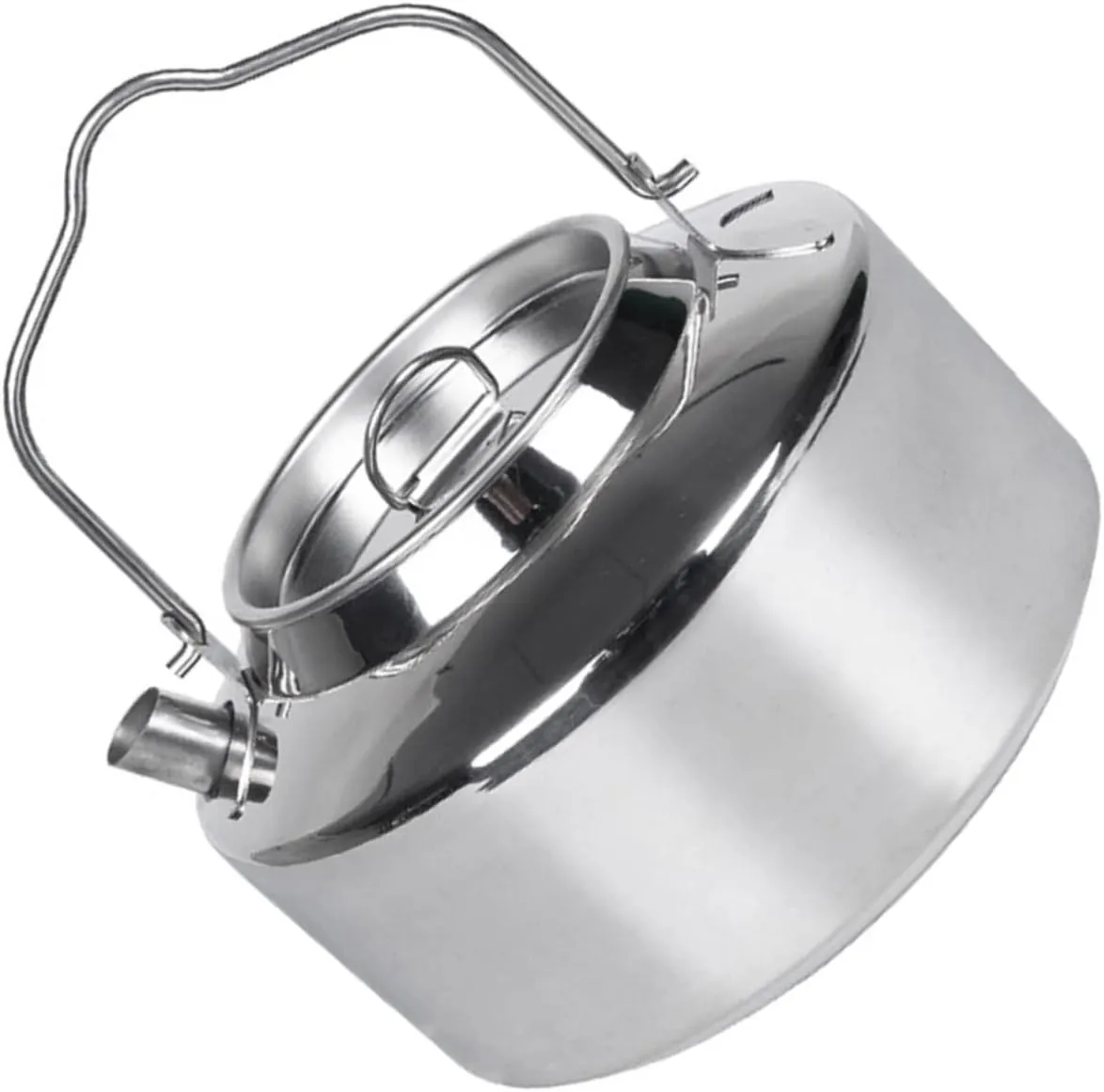 YARNOW Stainless Steel Portable Kettle for Camping Hiking Outdoor Cooking Tea Kettle Coffee