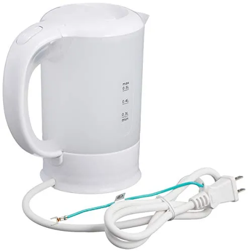 Yazawa Travel Electric Kettle 0 5L TVR53WH White AC100V-240V