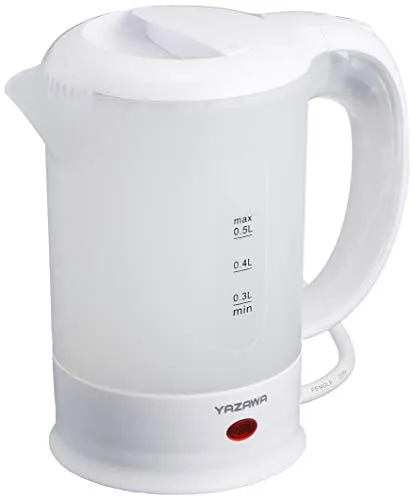 Yazawa Travel Electric Kettle 0 5L TVR53WH White AC100V-240V