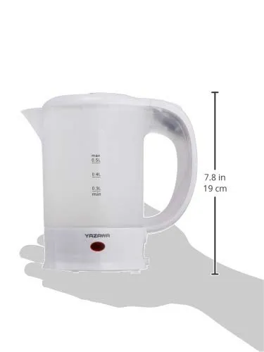 Yazawa Travel Electric Kettle 0 5L TVR53WH White AC100V-240V