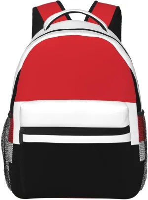 Yemeni flag Backpack, suitable for light travel, daily multi-purpose bag, suitable for commuting, cycling, work