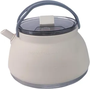 YIJU 1.5L Travel Kettle for Camping And Outdoor Cooking, Foldable Pot for Coffee And Tea, Light Khaki