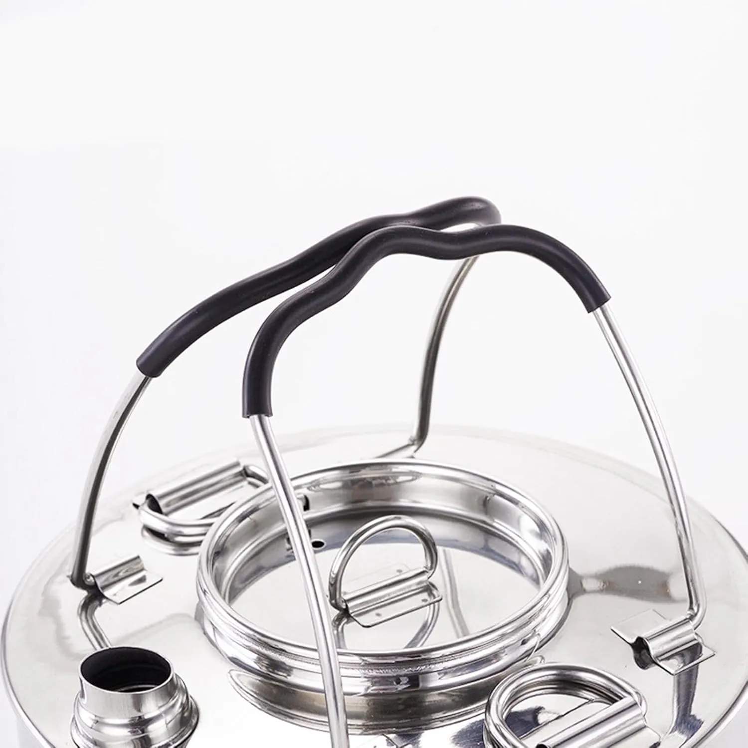 Yiju Outdoor Kettle for Boiling Water Stainless Steel Tea Pot for Camping and Hiking, 1.5L