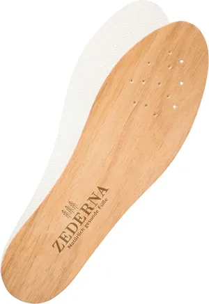 Zederna Cedar Wood Shoe Insoles 1 Pair, Cedar/RedUS M 6/ W 7.5/ EU 38