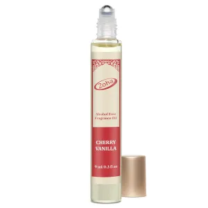 Zoha Cherry Vanilla - Cherry Perfume for Women and Men, Alcohol Free Perfume Oil Roll On, Long Lasting Natural Clean Fragrance Oil base, 9ml Roller
