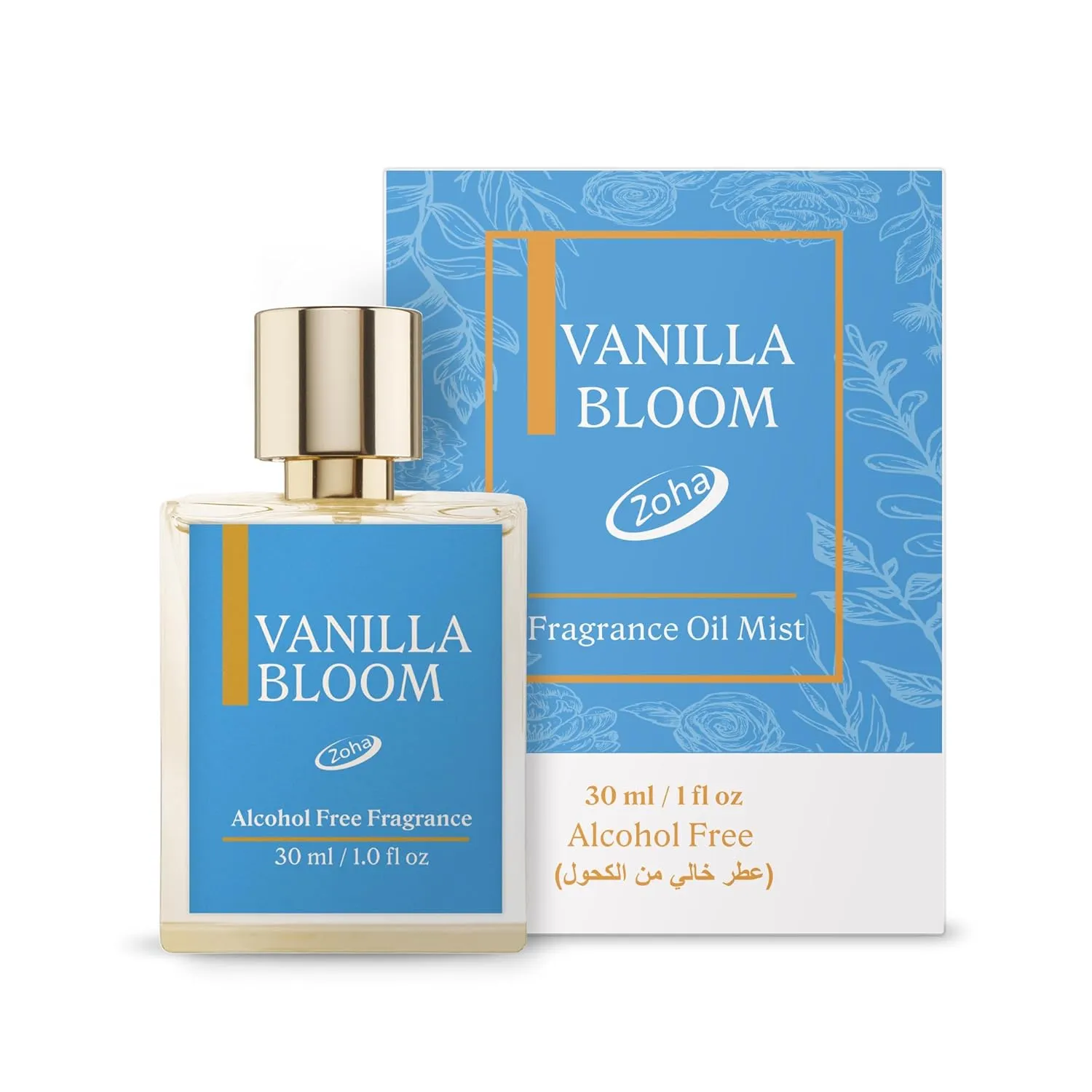 Zoha Vanilla Bloom - VanillaPerfume for Women and Men, Alcohol Free Fragrance Oil Mist, Long Lasting Natural Perfume Oil base, 30ml Spray