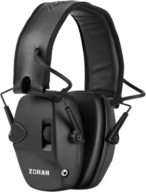 ZOHAN EM054 Electronic Ear Protection for Shooting Range with Sound Amplification Noise Reduction, Ear Muffs for Gun Range