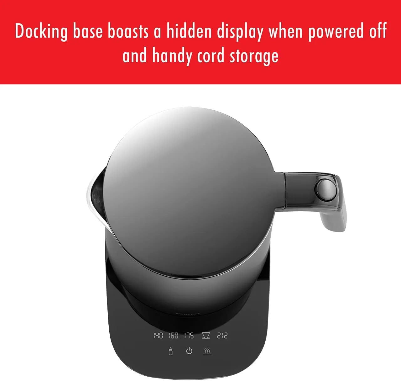 ZWILLING Enfinigy Cool Touch 1.5-Liter Electric Kettle Pro, Cordless Tea Kettle & Hot Water